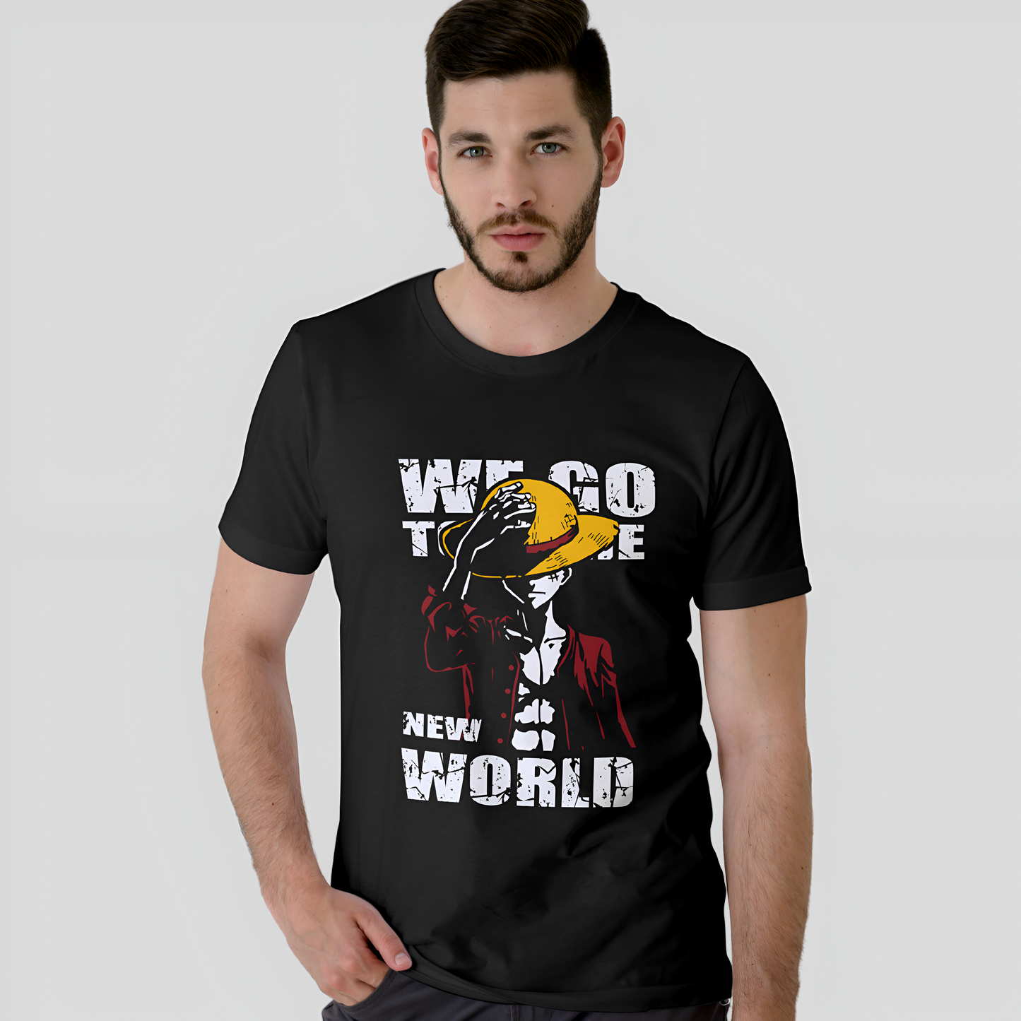 One Piece We Go to the New World - Black T-shirt