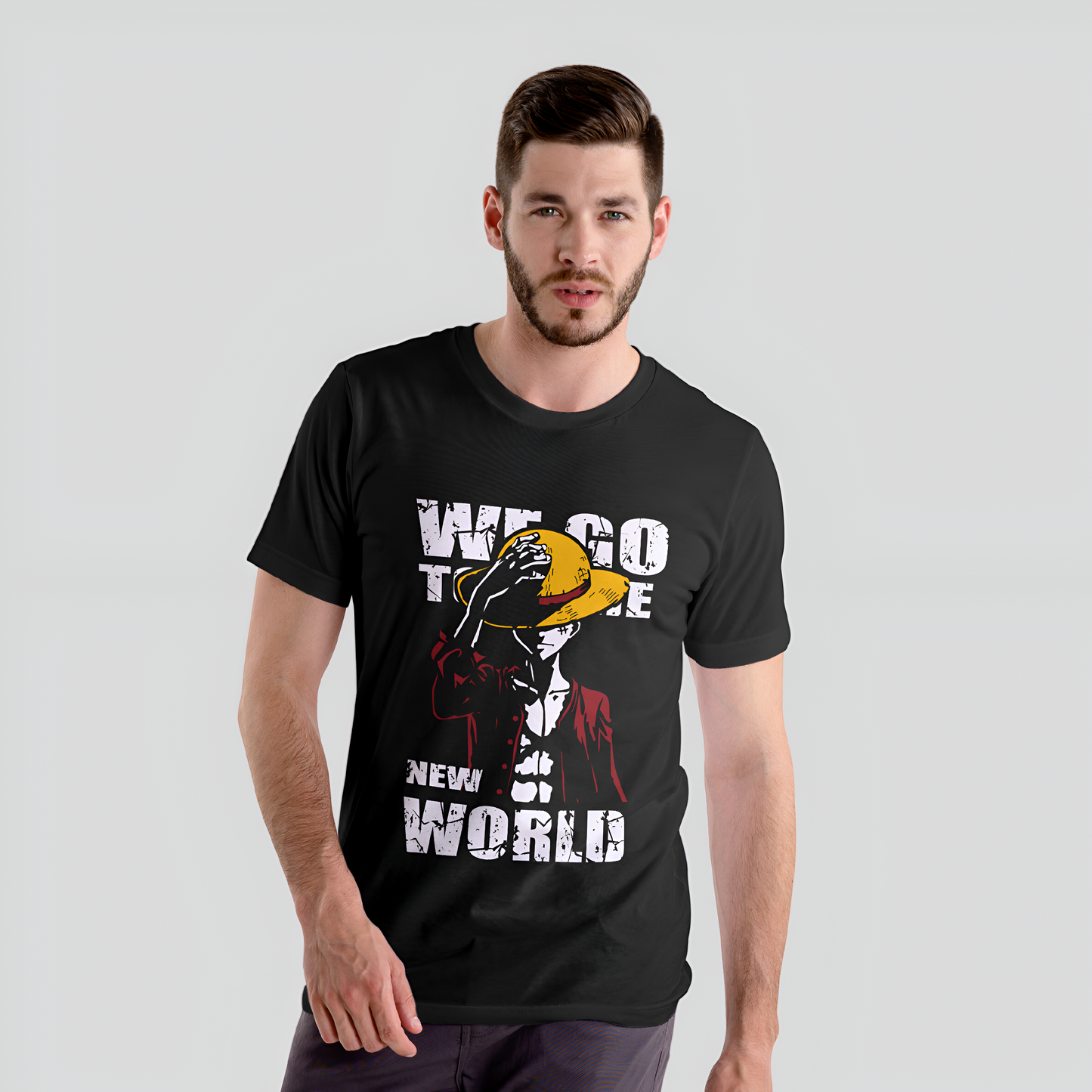 One Piece We Go to the New World - Black T-shirt