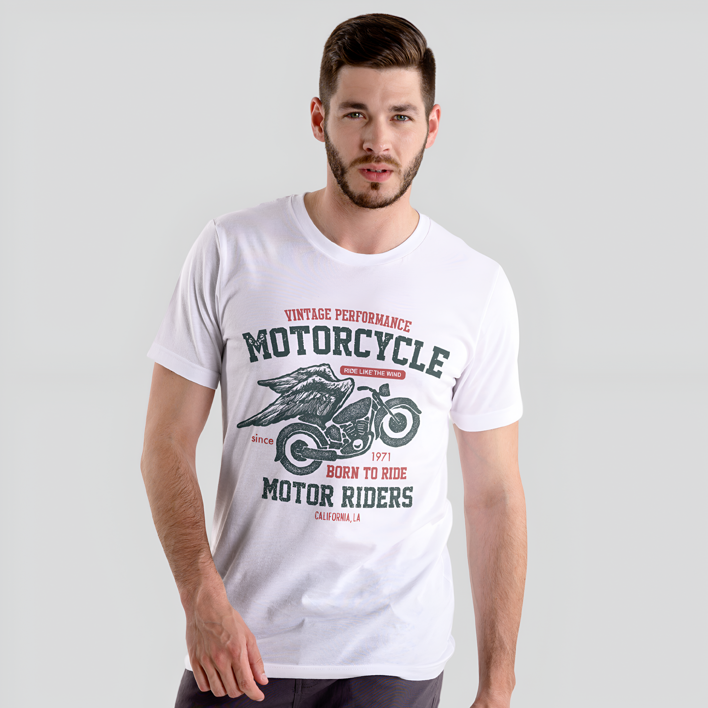 Riders Wear Motor Ride White T-shirt